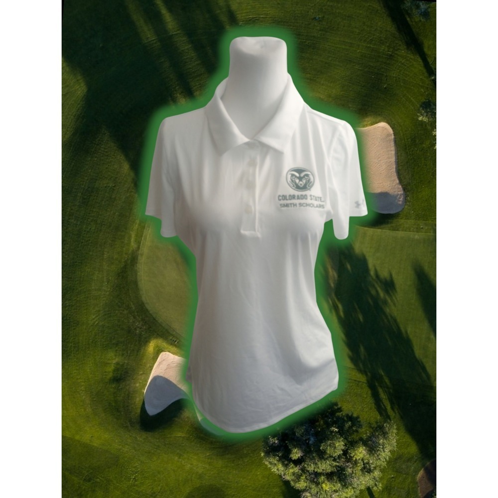 Colorado State University Women's Golf Polo NWT Under Amour Size M Collegiate